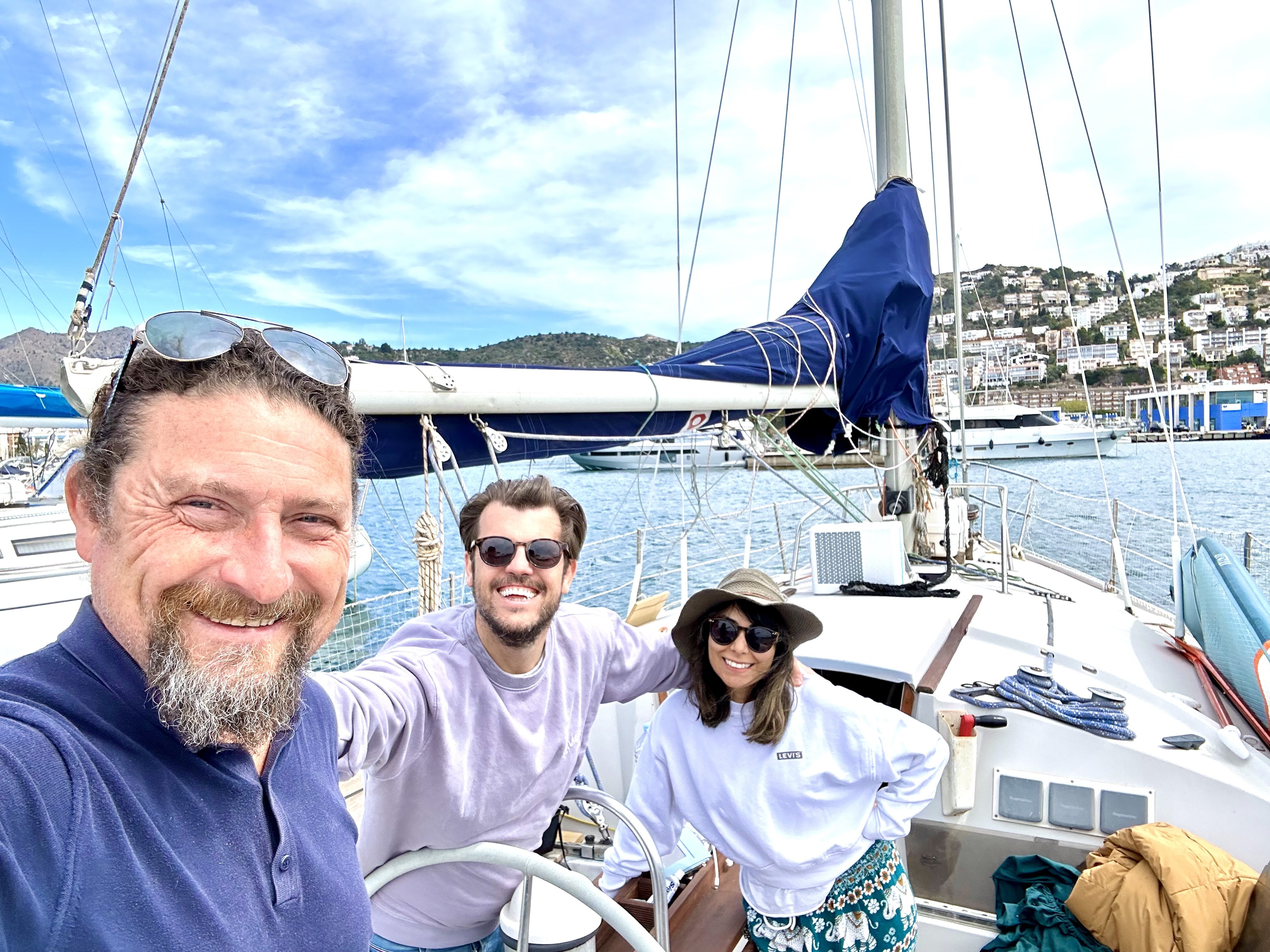 Sailing from Roses marina